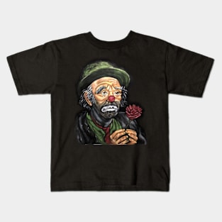 Emmett Kelly Sad Clown Art Kids T-Shirt